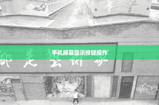 手机屏幕显示按键操作