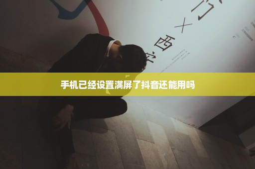 手机已经设置满屏了抖音还能用吗