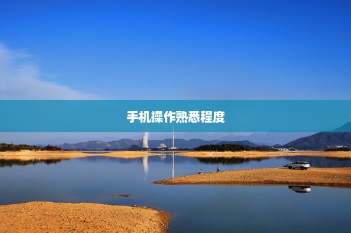 手机操作熟悉程度