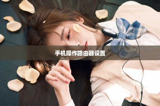 手机操作路由器设置