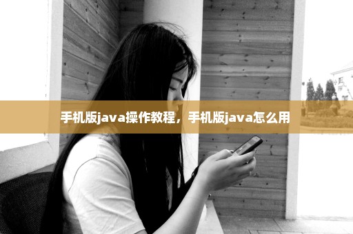 手机版java操作教程，手机版java怎么用 
