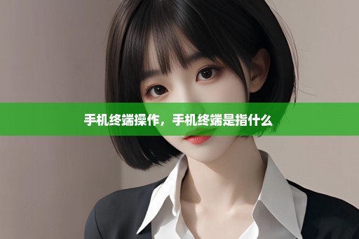 手机终端操作，手机终端是指什么 