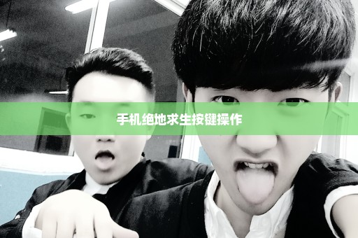 手机绝地求生按键操作