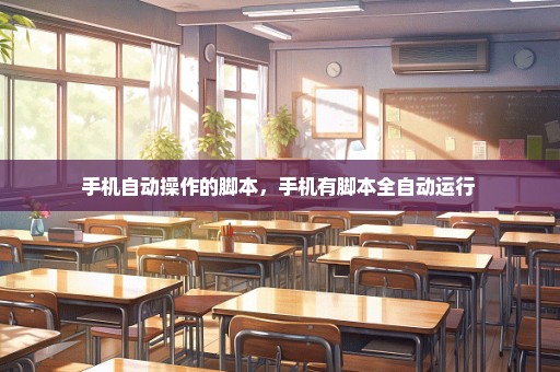 手机自动操作的脚本，手机有脚本全自动运行 