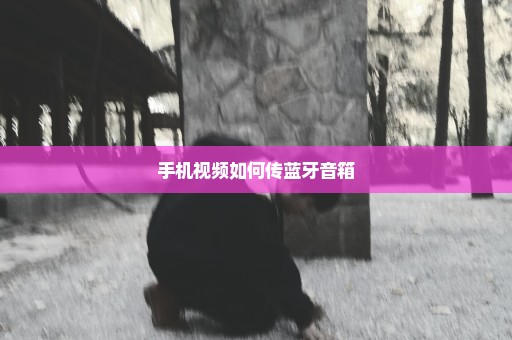 手机视频如何传蓝牙音箱