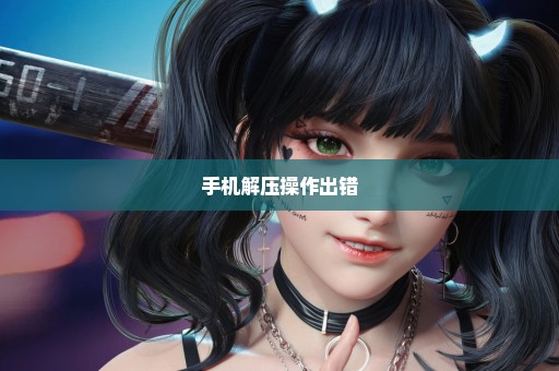 手机解压操作出错
