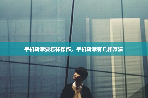 手机转账要怎样操作，手机转账有几种方法 