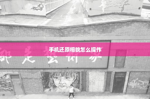 手机还原相貌怎么操作