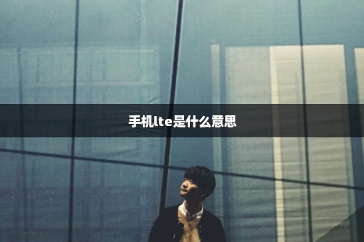 手机lte是什么意思