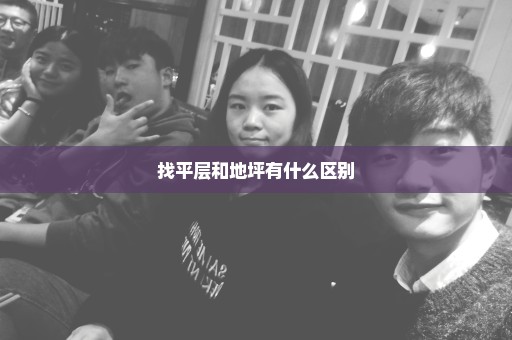 找平层和地坪有什么区别