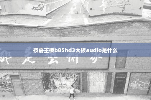 技嘉主板b85hd3大板audio是什么