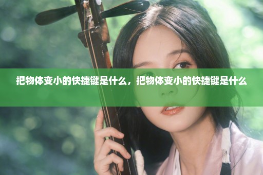 把物体变小的快捷键是什么，把物体变小的快捷键是什么 
