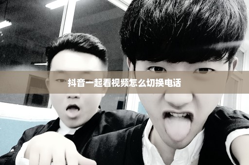 抖音一起看视频怎么切换电话