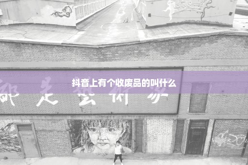 抖音上有个收废品的叫什么