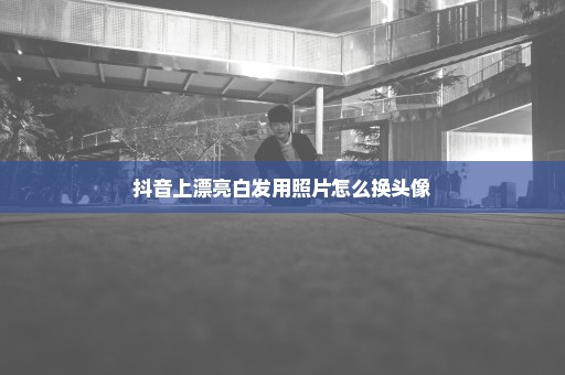 抖音上漂亮白发用照片怎么换头像