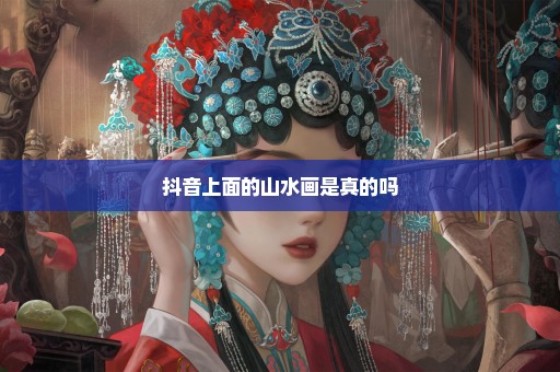 抖音上面的山水画是真的吗