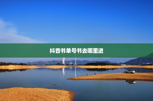 抖音书单号书去哪里进
