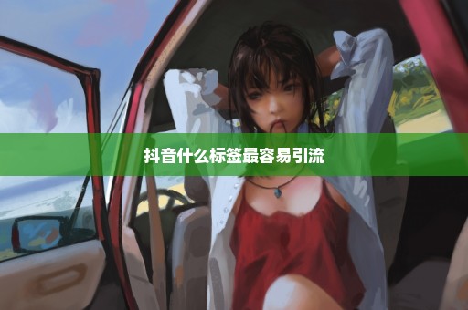 抖音什么标签最容易引流
