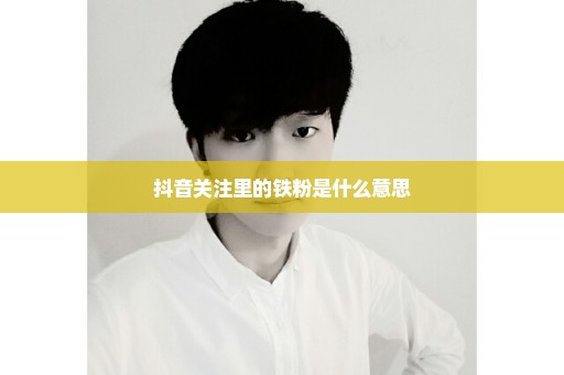 抖音关注里的铁粉是什么意思