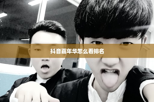 抖音嘉年华怎么看排名