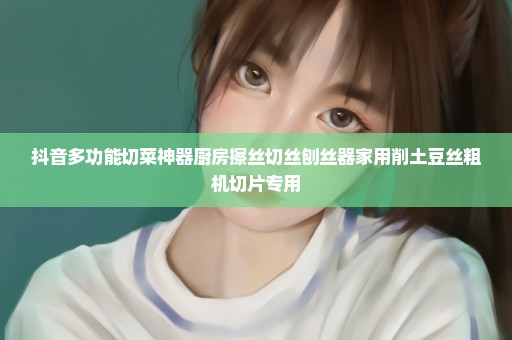 抖音多功能切菜神器厨房擦丝切丝刨丝器家用削土豆丝粗机切片专用