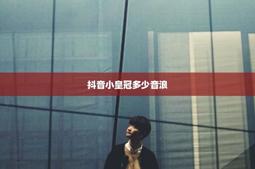 抖音小皇冠多少音浪