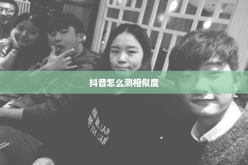 抖音怎么测相似度