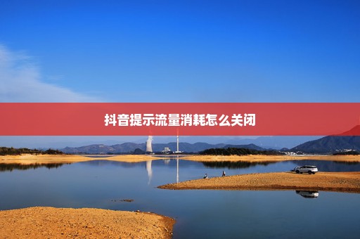 抖音提示流量消耗怎么关闭