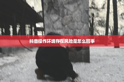 抖音操作环境存在风险是怎么回事