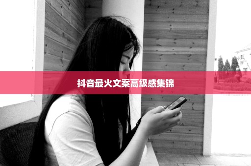 抖音最火文案高级感集锦