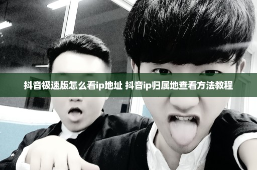 抖音极速版怎么看ip地址 抖音ip归属地查看方法教程