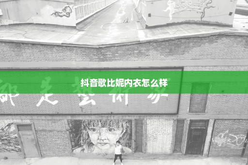 抖音歌比妮内衣怎么样