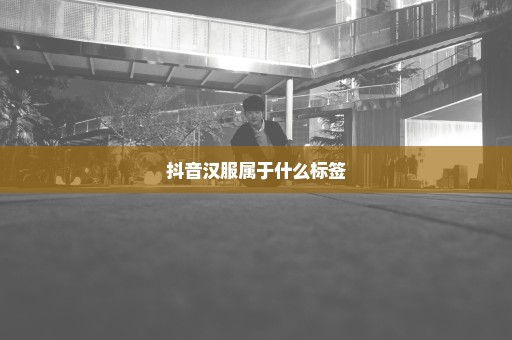 抖音汉服属于什么标签