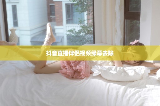 抖音直播伴侣视频绿幕去除