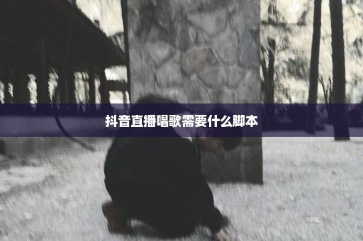 抖音直播唱歌需要什么脚本