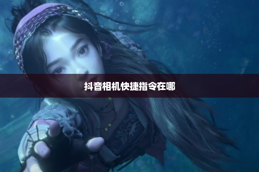 抖音相机快捷指令在哪