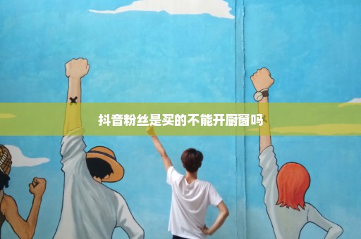 抖音粉丝是买的不能开厨窗吗