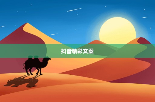 抖音精彩文案