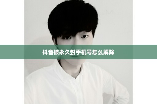 抖音被永久封手机号怎么解除