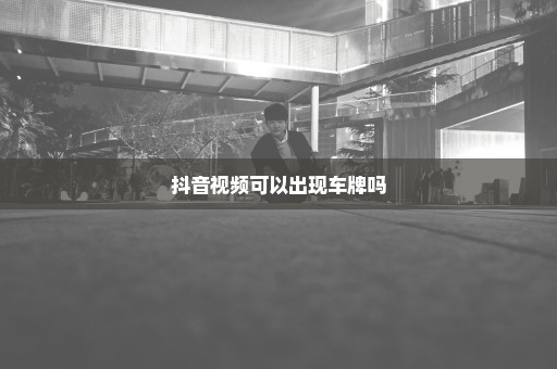 抖音视频可以出现车牌吗