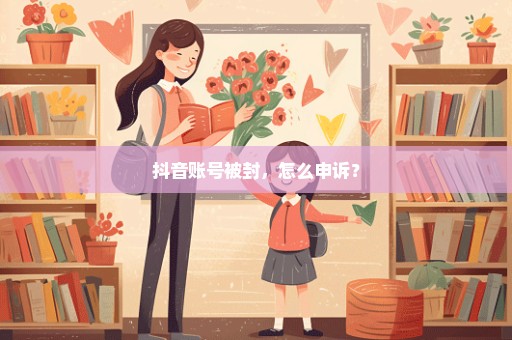 抖音账号被封，怎么申诉？