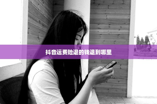 抖音运费险退的钱退到哪里