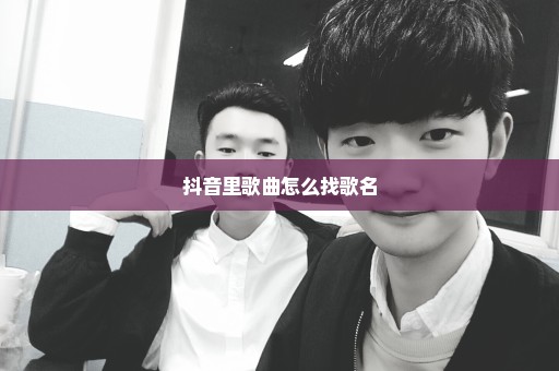 抖音里歌曲怎么找歌名