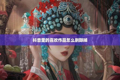 抖音里的喜欢作品怎么删除掉