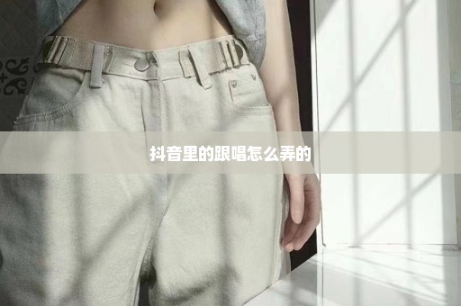 抖音里的跟唱怎么弄的