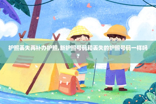 护照丢失再补办护照,新护照号码和丢失的护照号码一样吗?