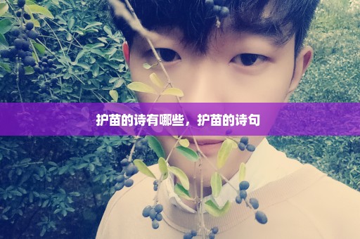 护苗的诗有哪些，护苗的诗句 