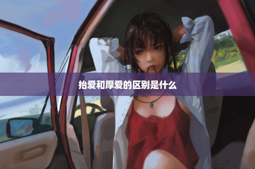抬爱和厚爱的区别是什么