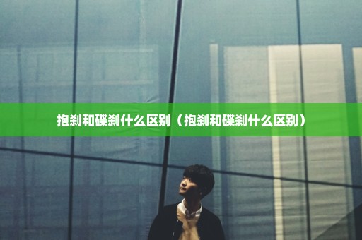 抱刹和碟刹什么区别（抱刹和碟刹什么区别）