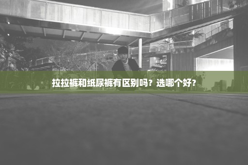 拉拉裤和纸尿裤有区别吗？选哪个好？
